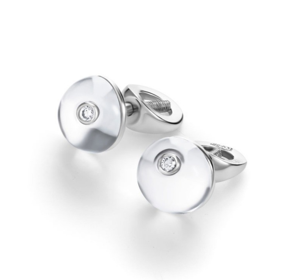 Alma poussets in white gold